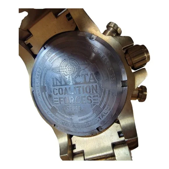Invicta Octane Coalition Forces Chrono 48mm Gold-tone Quartz Mens Watch 31420